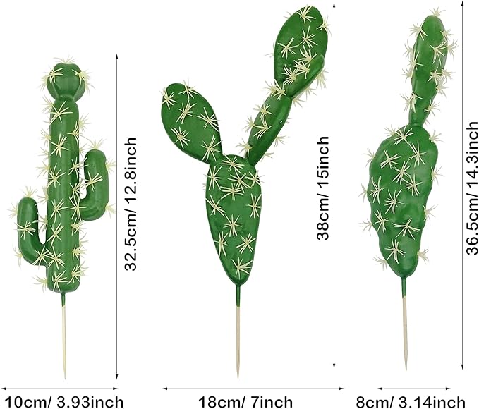 Woohome 9 PCS Artificial Succulents and Cactus Plants - Faux Cacti Decor for Decoration
