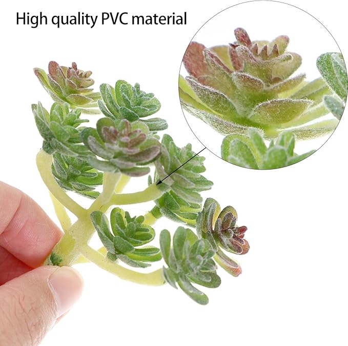 IMIKEYA 6pcs Simulated Succulents Artificial Plants for Outdoors Mini Fake Plants House Decorations for Home Decorative Faux Succulent unpotted Succulents Plants Fake Cactus Cacti Plants