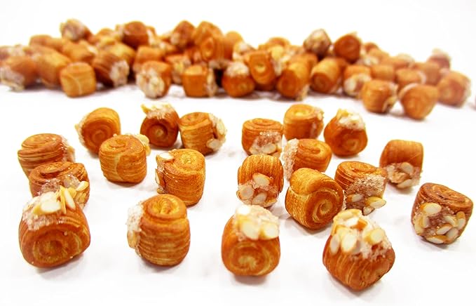 Lot 10 Loose Pastry Swirl Almond Toped Dollhouse Miniature Food Deco 11278
