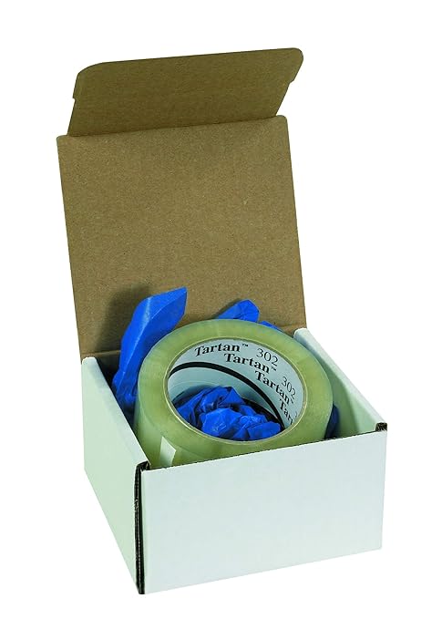 Box USA BM333 3"L x 3"W x 3"H, White (Pack of 50)