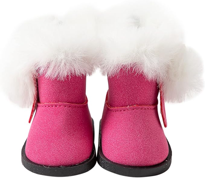 8 Pairs Doll Shoes Fit 14.5 inch American Doll Wellie Wishers Doll Including Boots, Sandals, Sneakers, Leather Shoes, etc
