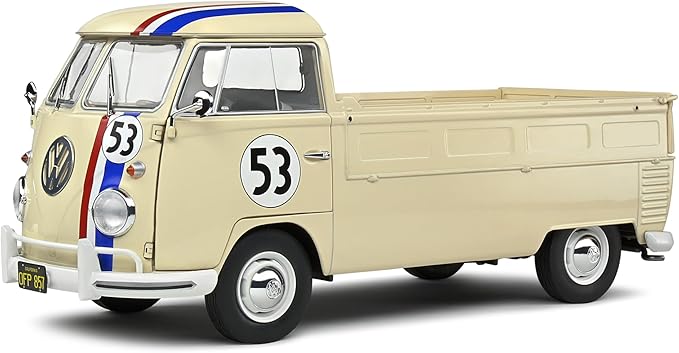 SOLIDO 1:18 Volkswagen T1 Pick UP Racer 53 Beige 1950