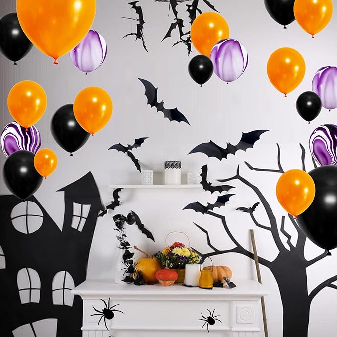 5 inch Orange Party Balloons, 100 pcs Mini Latex Balloons for Birthday Wedding Baby Shower Decorations (Orange)