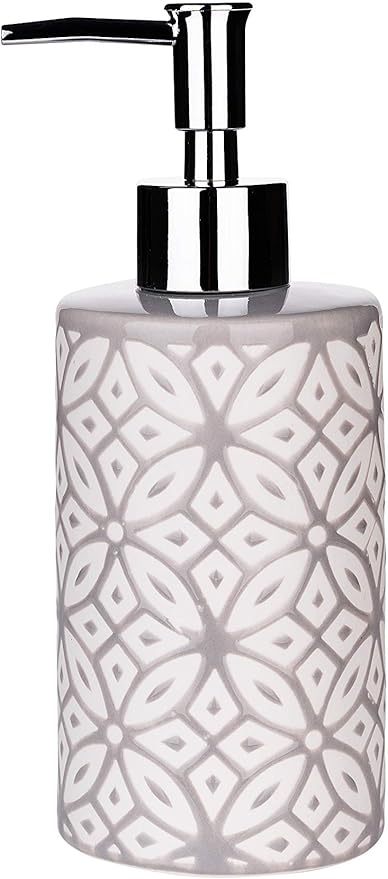 Wodlo - Groovy Bathroom Accessories Set - Complete Bath Accessory Sets Includes Soap Dispenser, Toothbrush Holder, Tumbler, Soap Dish,