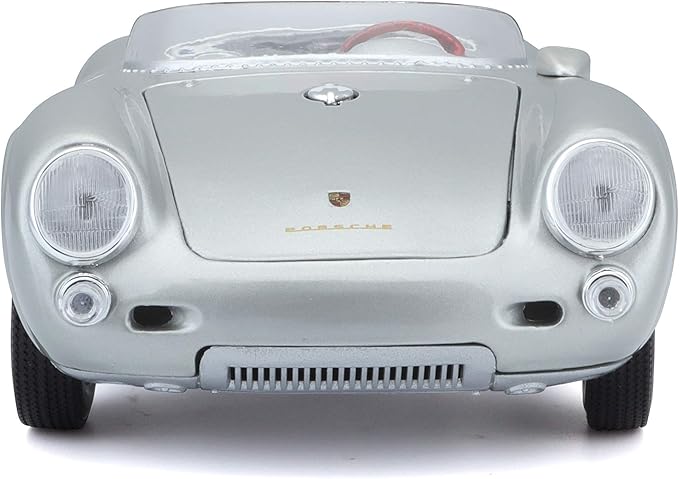Maisto 1:18 Scale Porsche 550A Spyder Diecast Vehicle, Silver