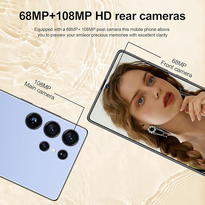 OEJBK I25 Ultra: Powerhouse 16GB/512GB, 2-Day 7000mAh Battery, Huge 6.99" Android 14 Phone w/Built-in Stylus - Your All-in-One Device The Superior Choice (Titanium Blue)