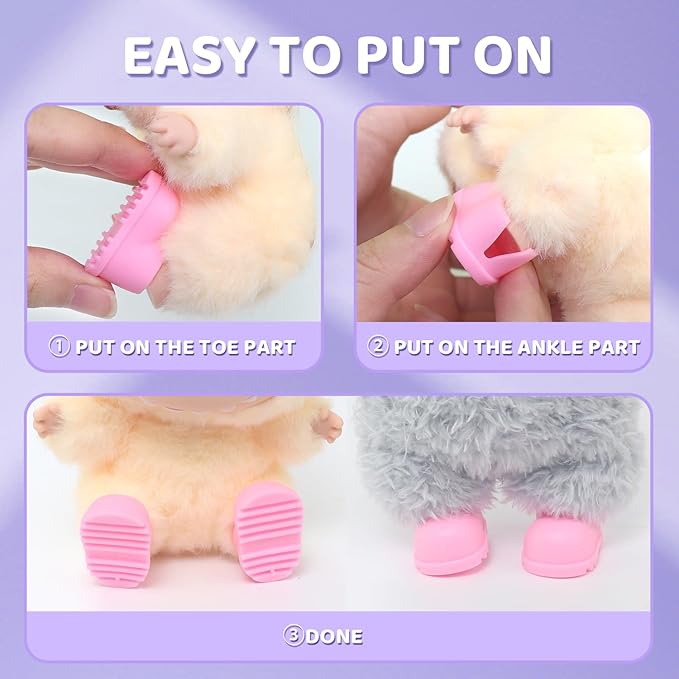 9 Pairs 17cm Doll Shoes, Plastic Mini Shoes for 17cm Dolls, Mini Finger Shoes, Clothing Accessory for 6.9 Inch Dolls