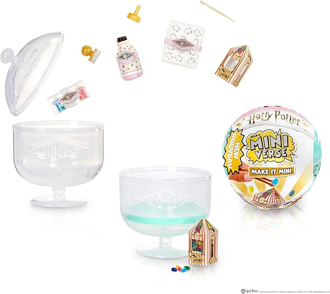 MGA's Miniverse Make It Mini Honeydukes Harry Potter Mini Collectibles, Mystery Blind Packaging, DIY, Resin Play, Replica Food, NOT Edible, Collectors, 8+