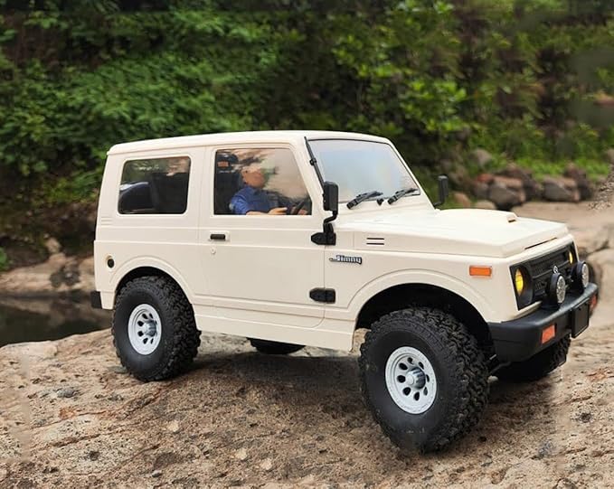 WPL C74 RC Truck 1/10 RC Crawler Off Road Truck 4x4 RC Rock Crawler RTR with Proportional Steering 370 Motor, Counter Rotating Gearbox, Leaf Spring Chassis Hobby Grade Toy