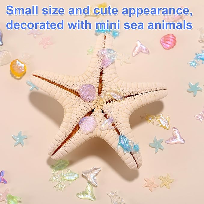 210pcs Mini Ocean Animals, Resin Miniature Marine Animal Figurines Toys Cute Tiny Small Resin Figures Toys Little Sea Creatures for DIY Fish Tank Aquarium Micro Landscape Garden Dollhouse Decor