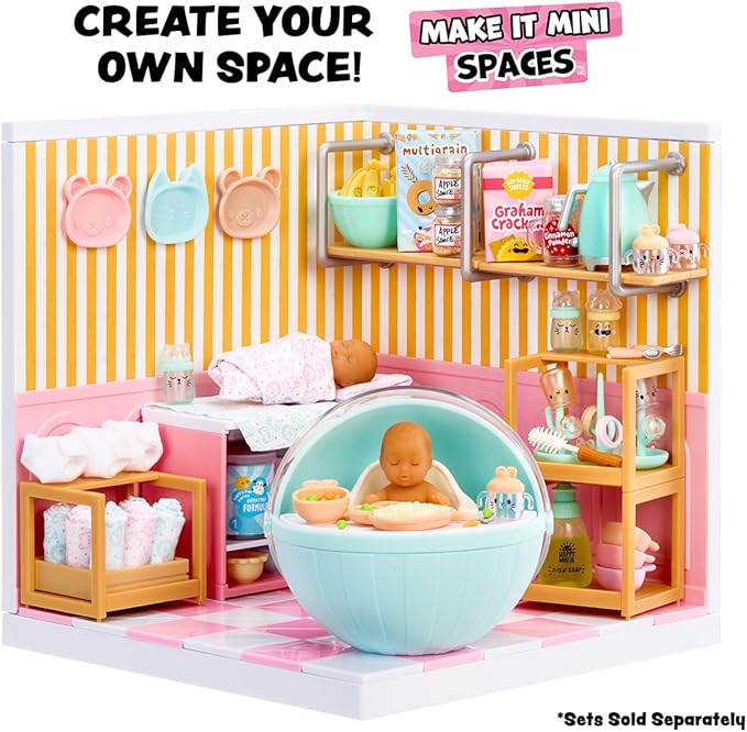 Make It Mini Real Baby Make It Mini Baby Food (2 Pack) Mini Collectibles - Mystery Blind Packaging, DIY, Realistic, Playset and Accessories, Replica Food, Toy for Girls, Gifts 8+, NOT Edible