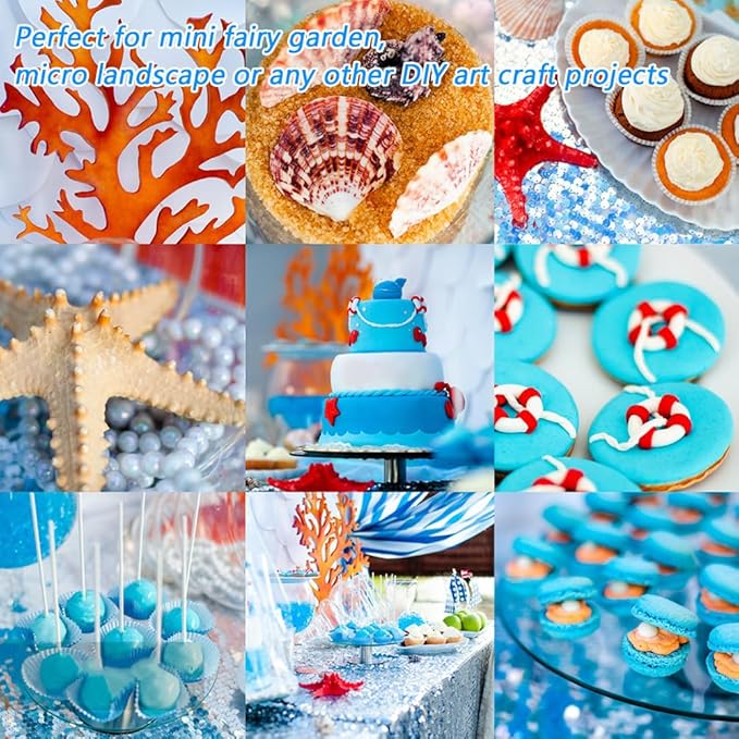 50PCS Mini Ocean Animals Figurines Ornaments Resin Sea Animal Tiny Resin Figurines for Fish Tank Decorations Birthday Party Favor Garden Accessories Gift (Walrus)