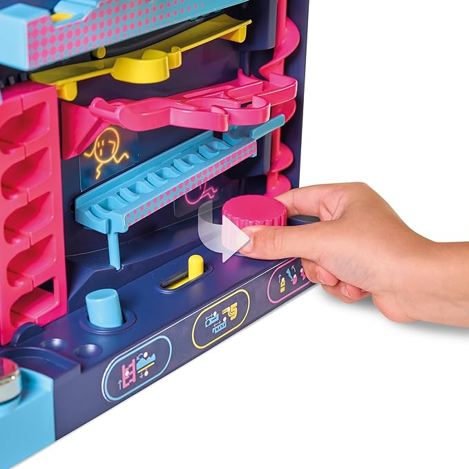 TOMY Screwball Scramble Level Up Marble Maze - Vertical Beat-The-Clock Marble Run Game - Skill & Dexterity Challenge - 1–4 Players - Ages 5+