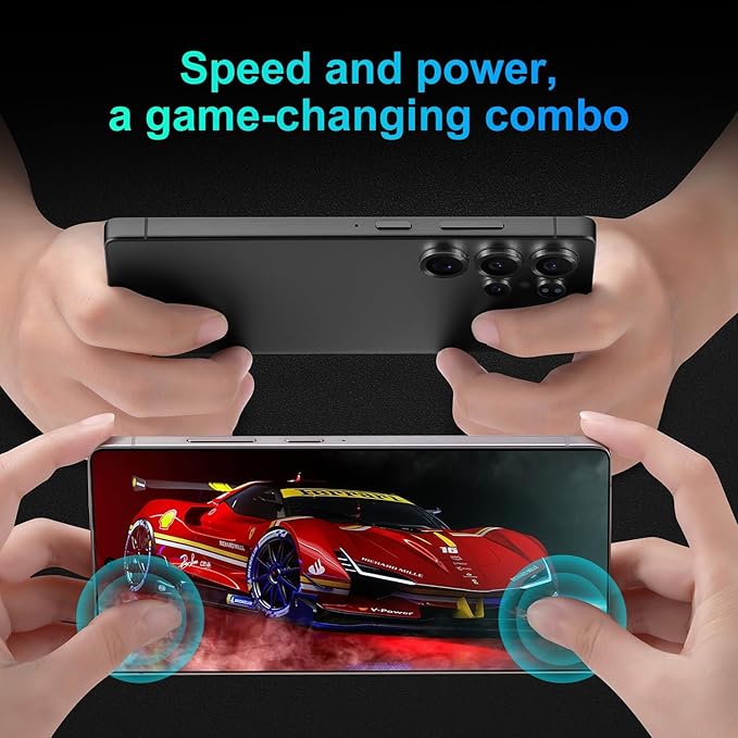 5G Unlocked Cell Phone,12+512GB Memory Android Phone,108MP Zoom Camera, Android 15 Smartphone,Build in G Pen, 6.8“ HD Screen,7000mAh Battery Life, Dual SIM/Face ID/GPS (Titanium Black)