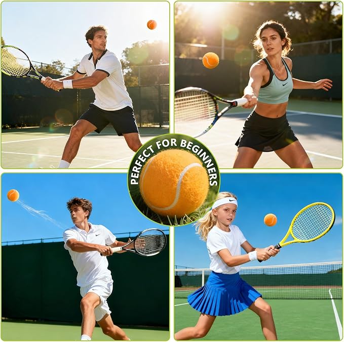 PoyPet 16-Pack Tennis Balls Bulk for Practice,Training and Beginners | Ideal for Dog Fetch,Chew and Play