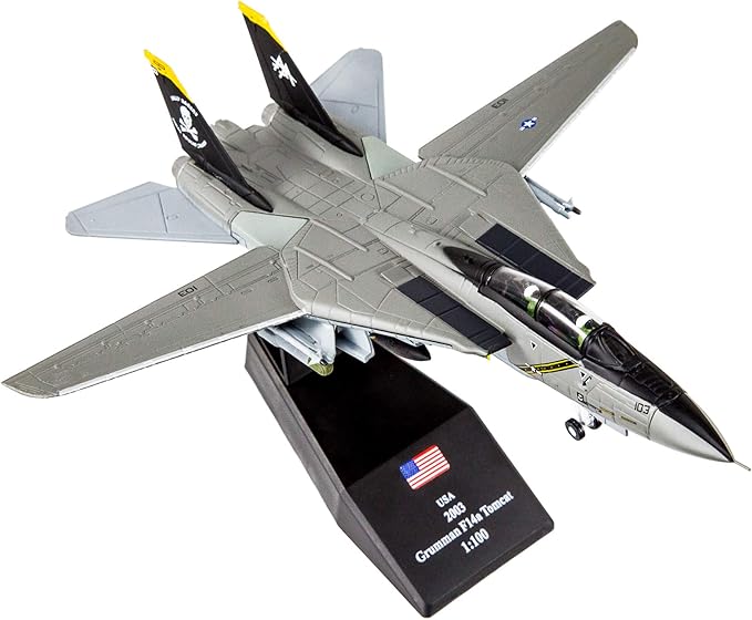 HANGHANG F14 Tomcat Fighter Plane Diecast Military Model Metal Airplane for Collection or Gift