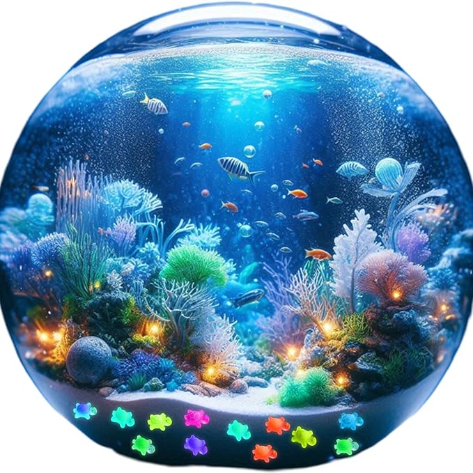 200Pcs Super Mini Resin Turtles for Crafts Luminous Miniature Tiny Turtle for Fairy House Party Favors Micro Landscaping Decor(Little Turtles)