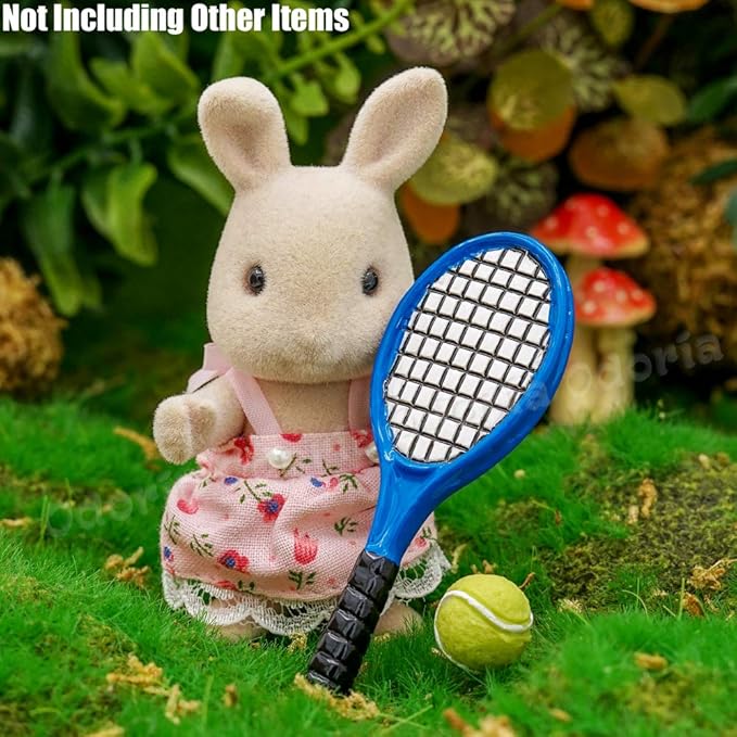 Odoria 1/12 Miniature Tennis Racket Racquet Dollhouse Accessories