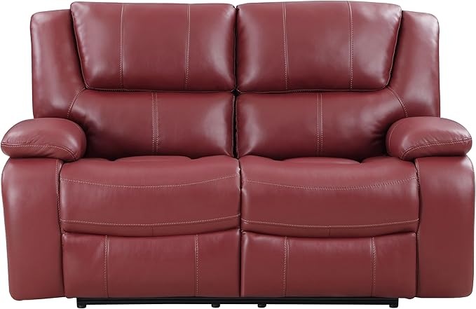 Coaster Home Furnishings Camila 3-Piece Upholstered Reclining Sofa Set Red 610241-S3