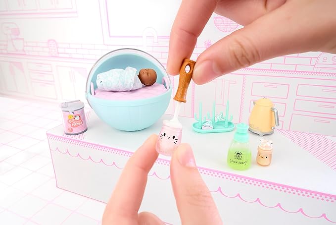 Make It Mini Real Baby Make It Mini Baby Food (2 Pack) Mini Collectibles - Mystery Blind Packaging, DIY, Realistic, Playset and Accessories, Replica Food, Toy for Girls, Gifts 8+, NOT Edible