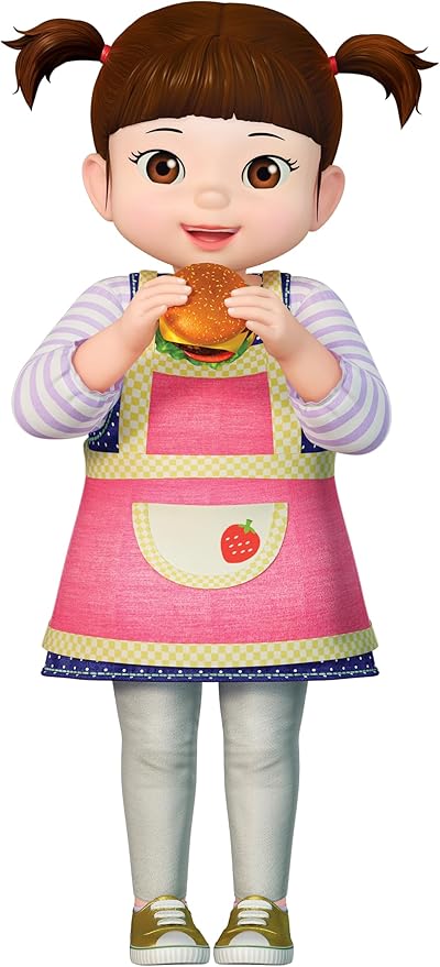 KONGSUNI Series, Talking Hamburger Shop, English Package, Youngtoys playset Bath Restaurant Shower Teeth Veggie Cake Bakery ice Cream Nurse Cooking