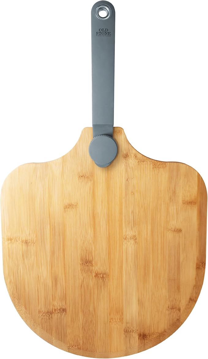 Old Stone Bamboo Foldable Paddle Pizza Peel, 14x16-Inch