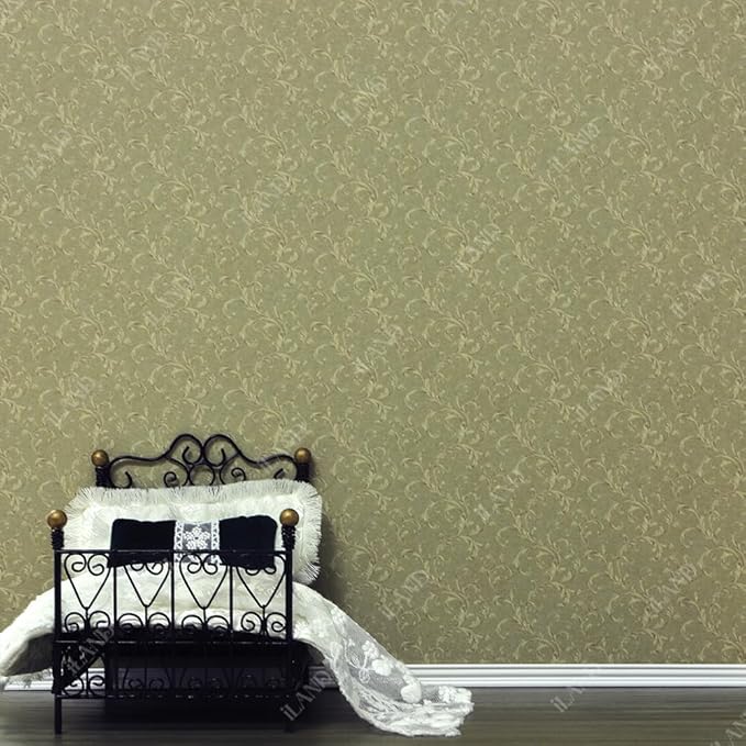 iLAND Originality Dollhouse Wallpaper 39 * 15.7 inch, Dollhouse Accessories on 1:12 Scale or 1:6 Scale (Eden)