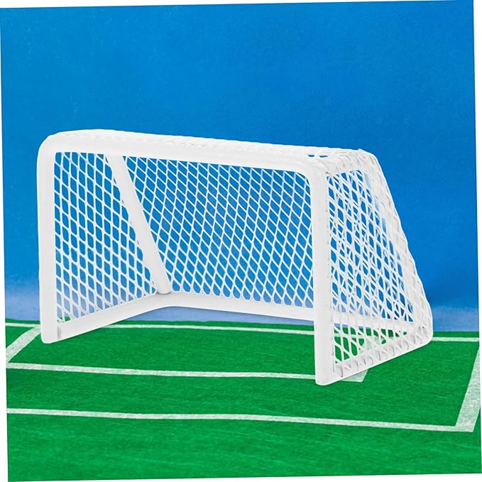 UPKOCH Mini Soccer Goal for Dollhouse Realistic Football Net for Indoor Play Miniature Settings Easy to Assemble Sports Decor Enhances Coordination Skills Fosters Team