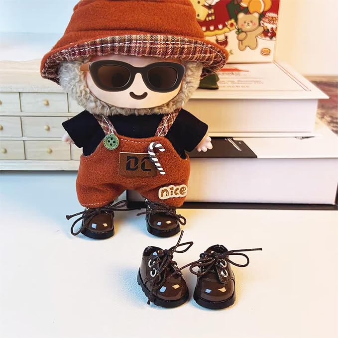 3 Pairs Mini Shoes 1/8 BJD Doll Shoes PU Leather Cute Elf Shoes (3 Colors)