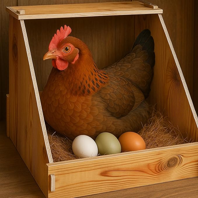 POPLAY 15PCS Wooden Fake Eggs, 3 Colors Wooden Chicken Eggs Faux Eggs for DIY Crafts Egg Painting Chicken Coop