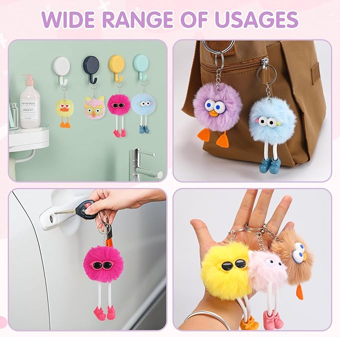 24 PCs Party Favors Keychains - Keychain Valentines for Kids Valentines Day Gifts for Kids Classroom Goodie Bags Pinata Toys Classroom Prizes Elementary Carnival Prizes in Bulk