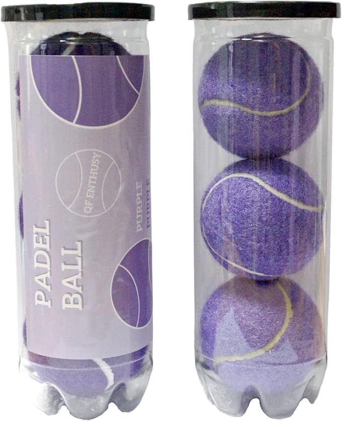 QF ENTHUSY Pink Tennis Balls, 3 Pack Colored Tennis, Suitable for Beginner, Training, Matches & Practice Sessions