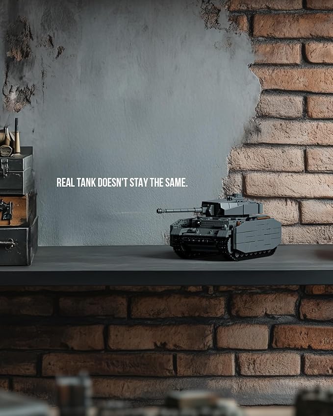 Nifeliz Panzer IV G Military Tank Building Set for Adults, WW2 Collectible German Pz.Kpfw. IV G Army Model Toy to Build and Display, Ideal Gift for Military Fans (1,006PCS, NF10312)