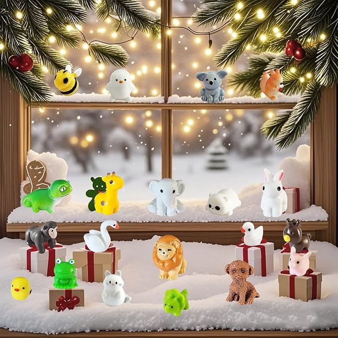36Pcs Mini Resin Animals Figures Miniature Animal Figurines Tiny Animals Set for Home Decor and Garden Decoration & Collectibles