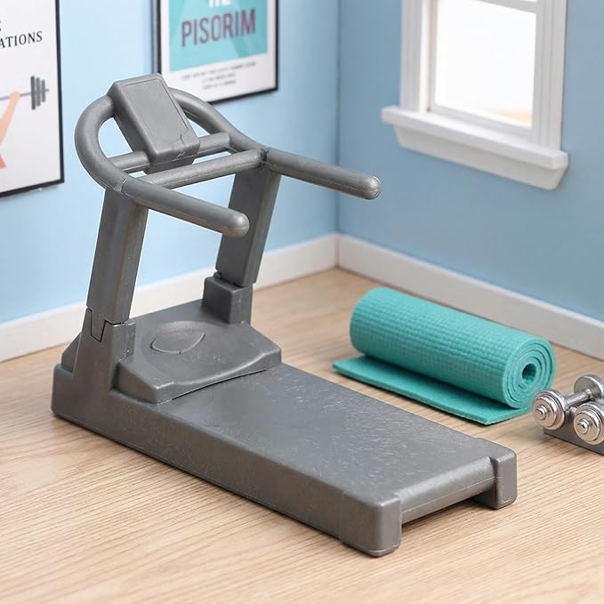 Totority Dollhouse Fitness Accessories Miniature Gym Equipment Mini Workout Equipment Decoration Miniature Sports Model for Dollhouse