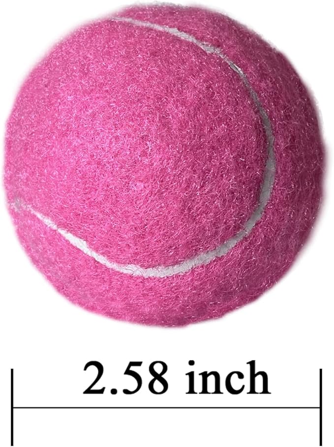 HiBallBall 12-Pack Practice Tennis Balls for Beginners & Dogs - Reusable Mesh Carry Bag Included - Ideal for Tennis Training, Pet Play, Fetch