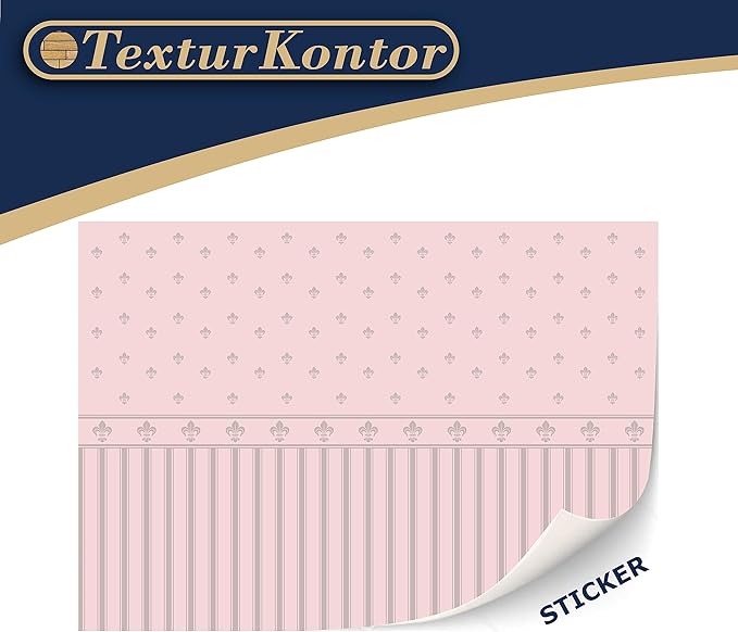 Lilibet 3 Sheets Self-Adhesive Wallpaper for Dollhouses - 1:12 Scale Classic & Victorian Wallpaper
