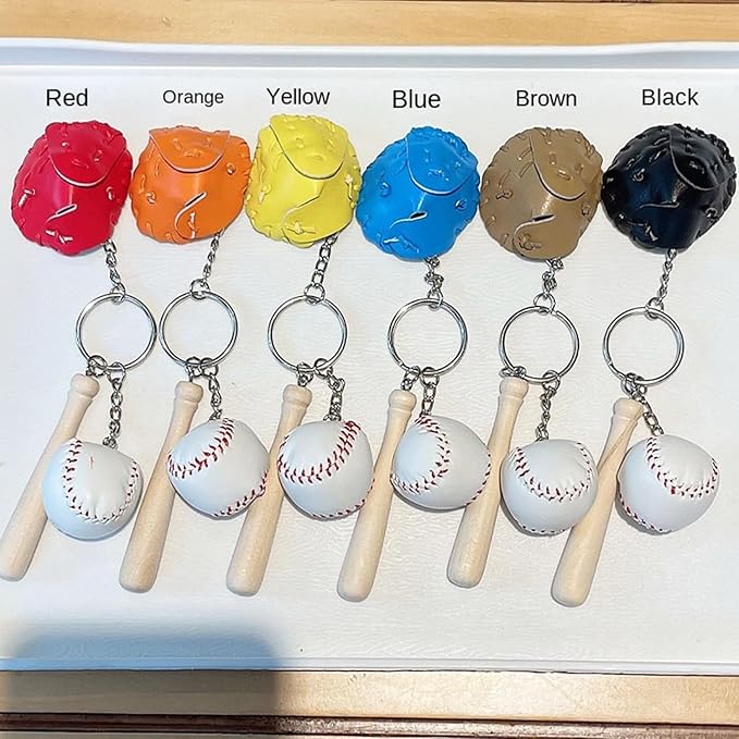COSTOYFUN Mini Cute Soccer Keychain Bowling Tennis Baseball Keychain for Men Women Boys Girls Gift