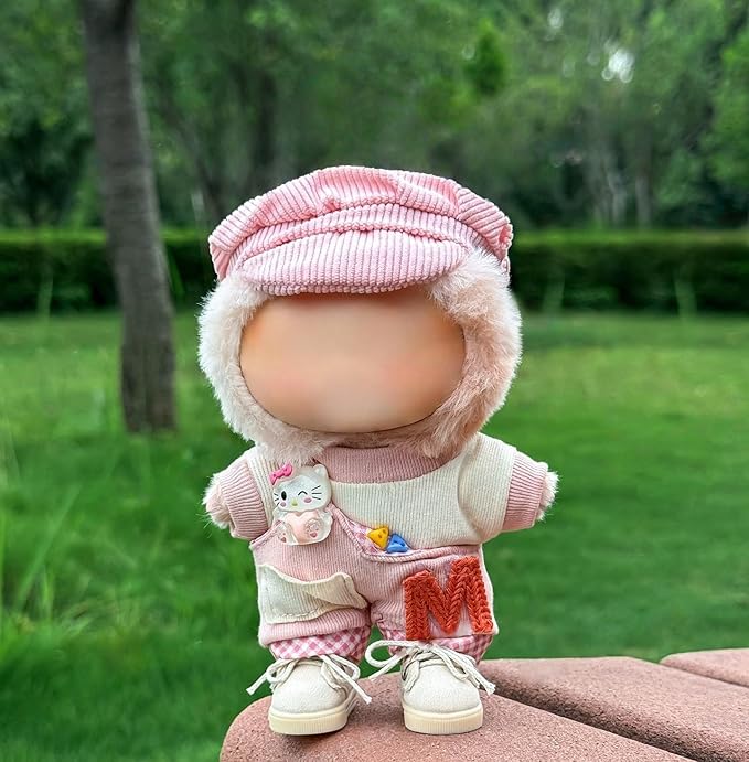 Compatible with Labubu Doll Shoes for 17cm Doll,Shoes Used for Labubu Accessories(DB-White)