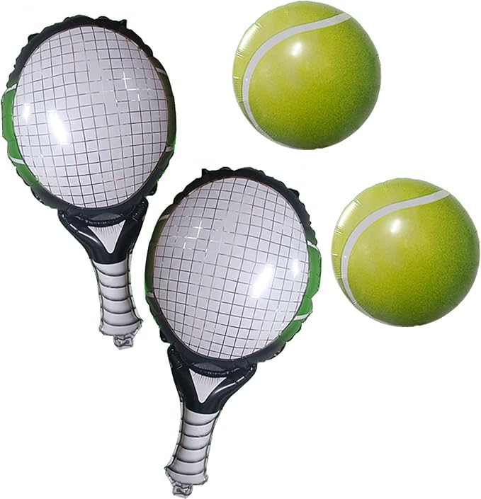 Happy Birthday Balloons Aluminum Balloon Birthday Party Decoration Supplies (Tennis Party Balloons)