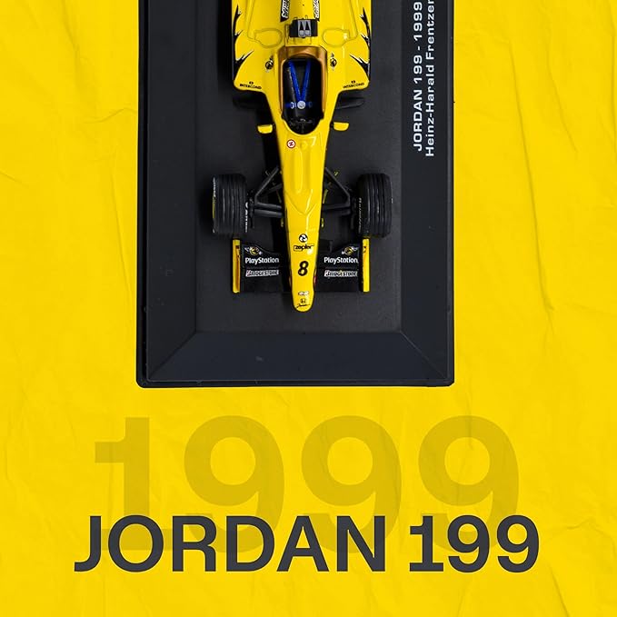 1:43 F1 Team Jordan 199-1999 Collection Formula 1 Race # Model Inspired by Heinz-Harald Frentzen Diecast Collectible Model