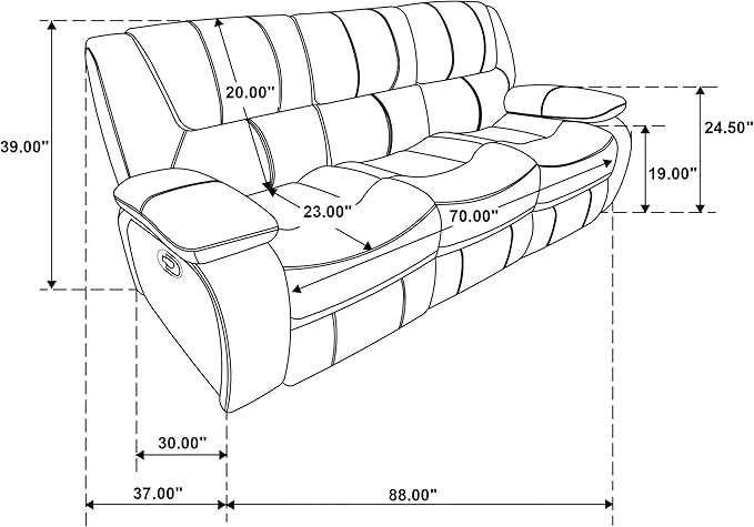 Coaster Home Furnishings Camila 3-Piece Upholstered Reclining Sofa Set Red 610241-S3