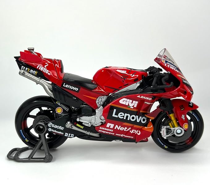 Bburago 1/18 Scale 36396 - Ducati Desmosedici GP23 Motorcycle Moto GP - #1 F. Bagnaia