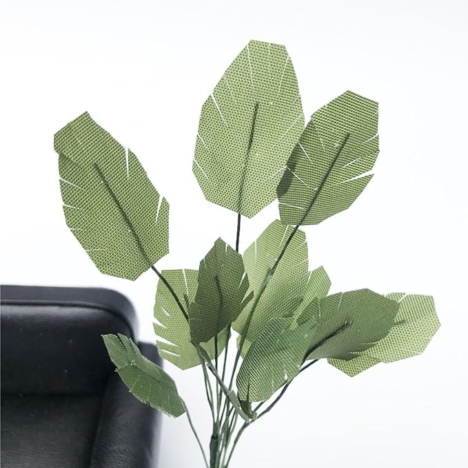 LUOZZY 2 Pcs Miniature Banana Tree Mini Plant Decor for Dollhouse Plants 1 12 Scale Doll House Decor Accessories