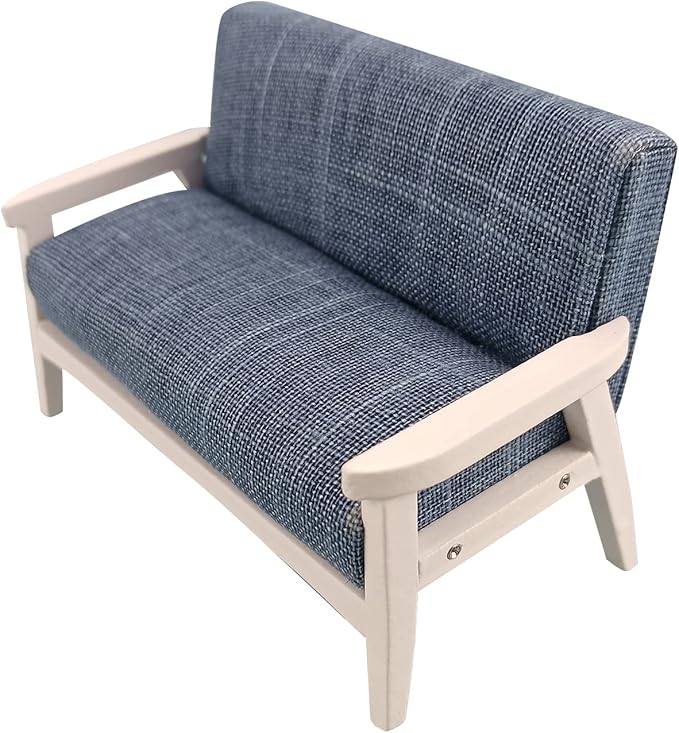 Lovely Model 1:12 Scale Dollhouses Miniature Furniture Fabric Sofa