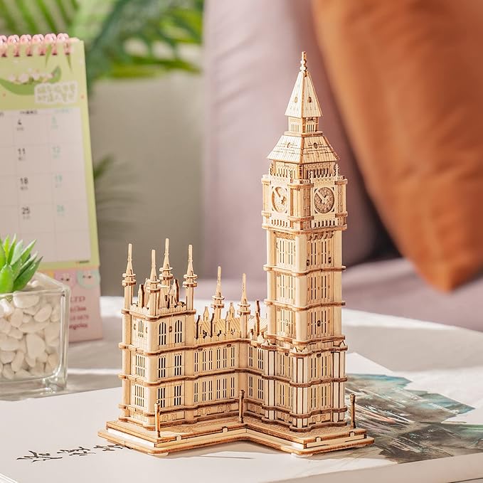 Rowood 3D Puzzles for Adults Wooden Model Kit Adult Craft Kit Gifts for Age 14+ Big Ben