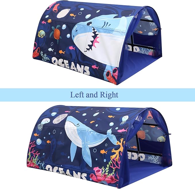 Bed Tent for Kids Lucky Castle Bed Tent Foldable Game House for Children Play Tents for Girls Boys Sleeping Canopy Playhouse