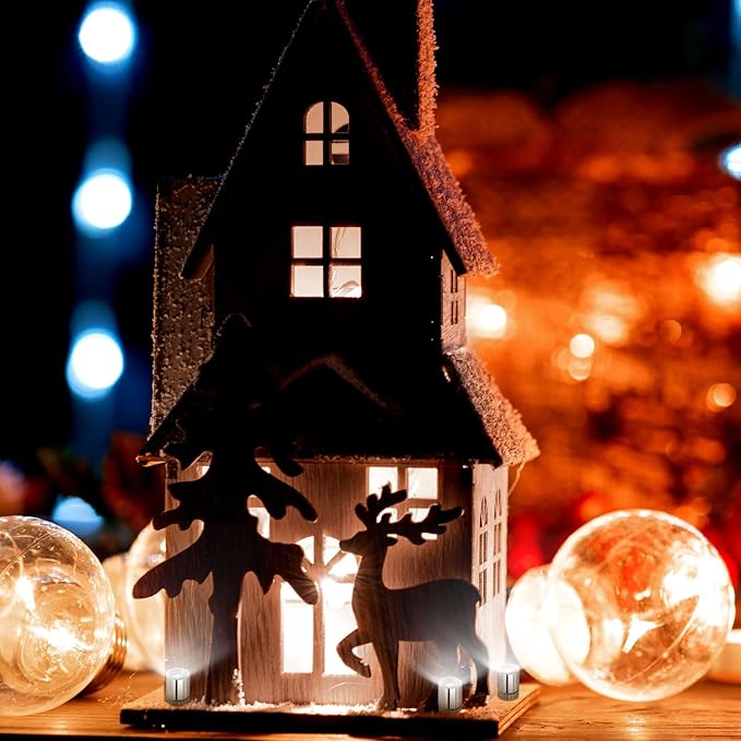 10pcs Micro Led Lights, Battery Powered Tiny Led Lights Small Mini Dollhouse Miniature Light for Paper Lantern Party Decoration Crafts Dollhouse Accessories (White Light)