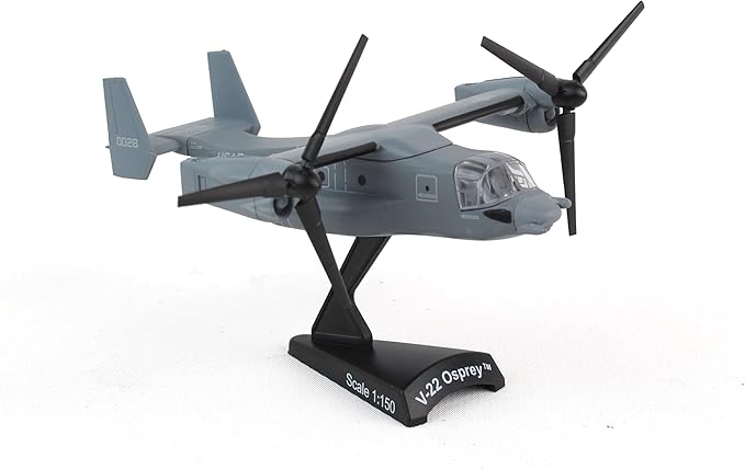 Daron Worldwide Trading V-22 Osprey Vehicle (1:150 Scale), Black