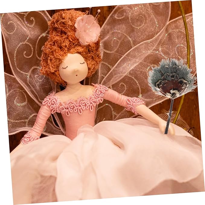 Miniature Dollhouse Romantic Fan Decoration Accessories for Modern Style Dollhouse Furniture Elegant Furniture Scene for Homes Schools and Offices